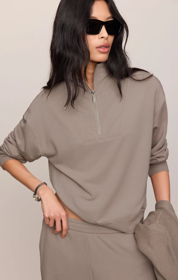 Z SUPPLY In Transit Modal Pant and Gate Check Modal Sweatshirt Set