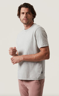 34 HERITAGE Slub Crew Neck T-Shirt - Chalk