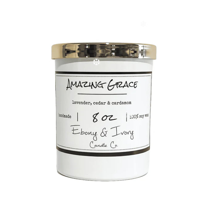 EBONY & IVORY Amazing Grace Candle - 8oz