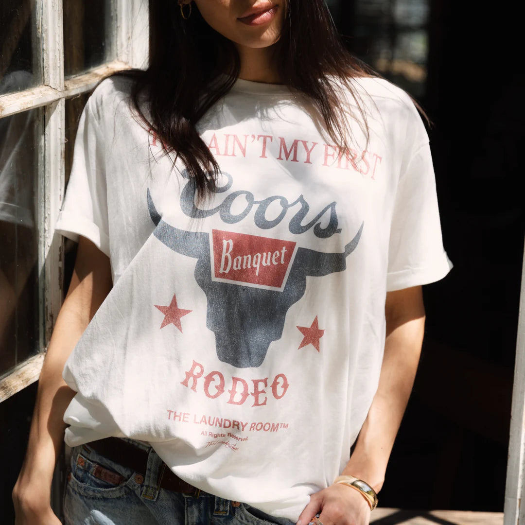 Ain'T My First Coors Rodeo Oversized Tee