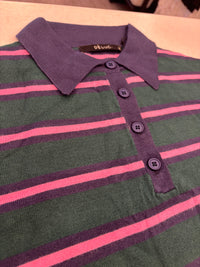 DELUC - Elbrus Stripped Polo Sweater - Stripped Green