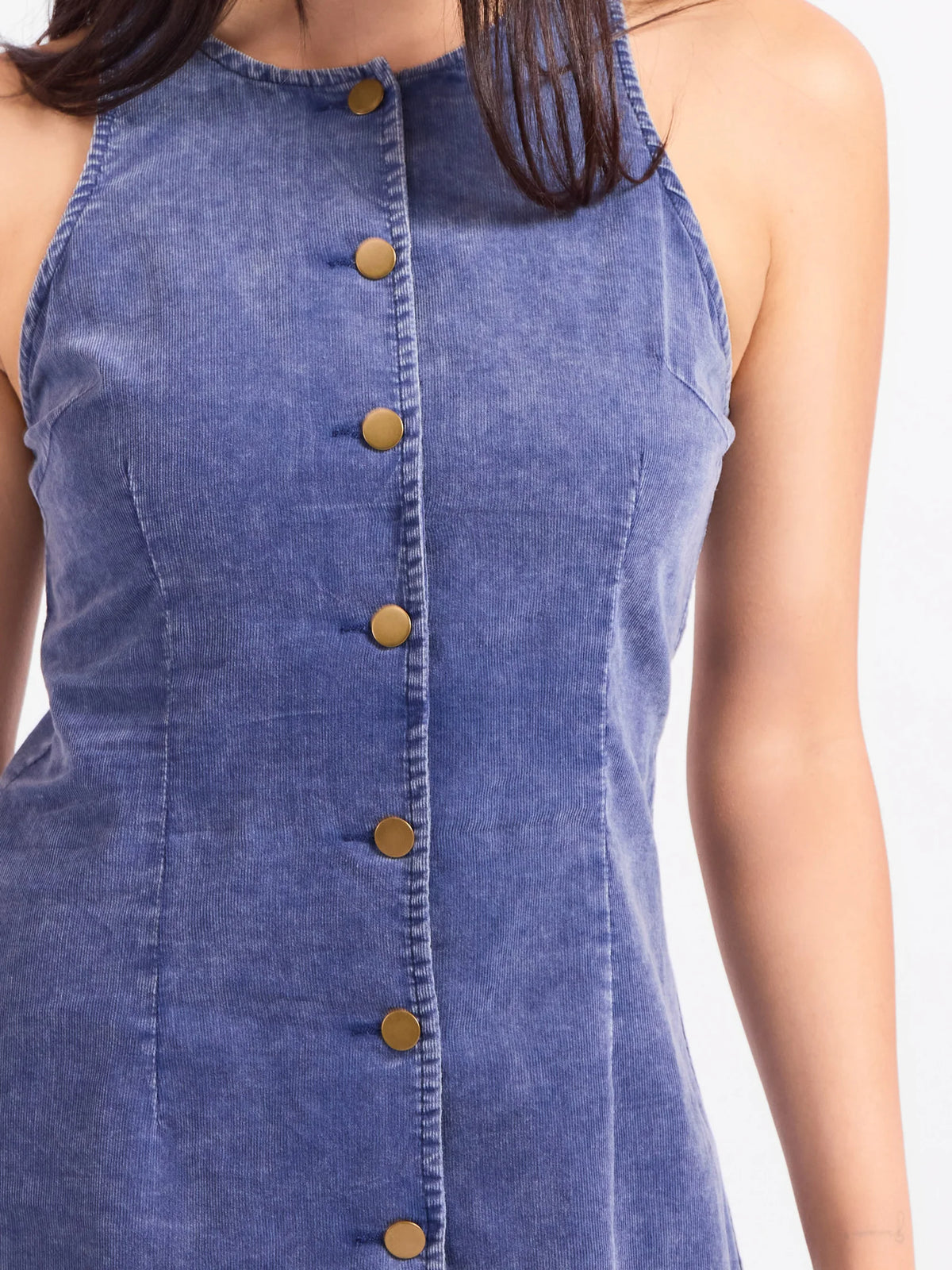 SADIE & SAGE Get Like This Buttoned Mini Dress