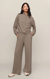 Z SUPPLY In Transit Modal Pant and Gate Check Modal Sweatshirt Set