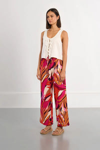 MOLLY BRACKEN Young Ladies Woven Tie Top
