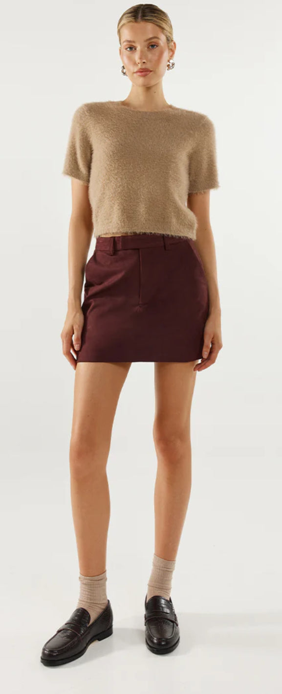 Collins Mini Skirt - Plum