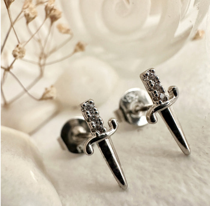 Brute - Dagger Stud Earrings