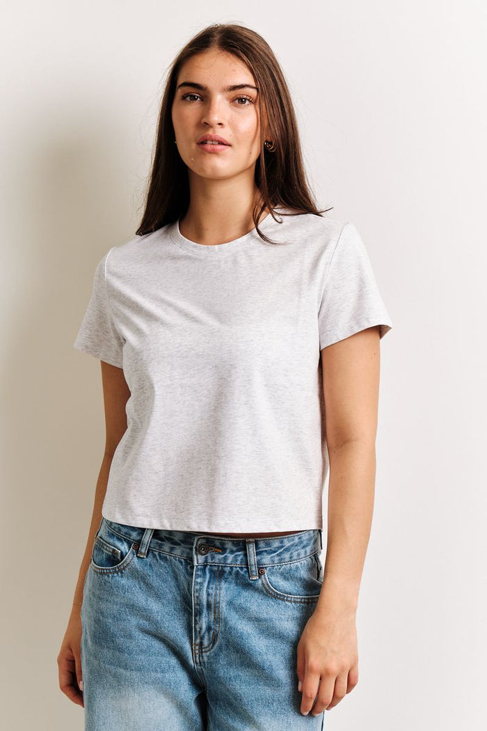 KUWALLA - T-shirt Evelyn Perfect - Gris chiné