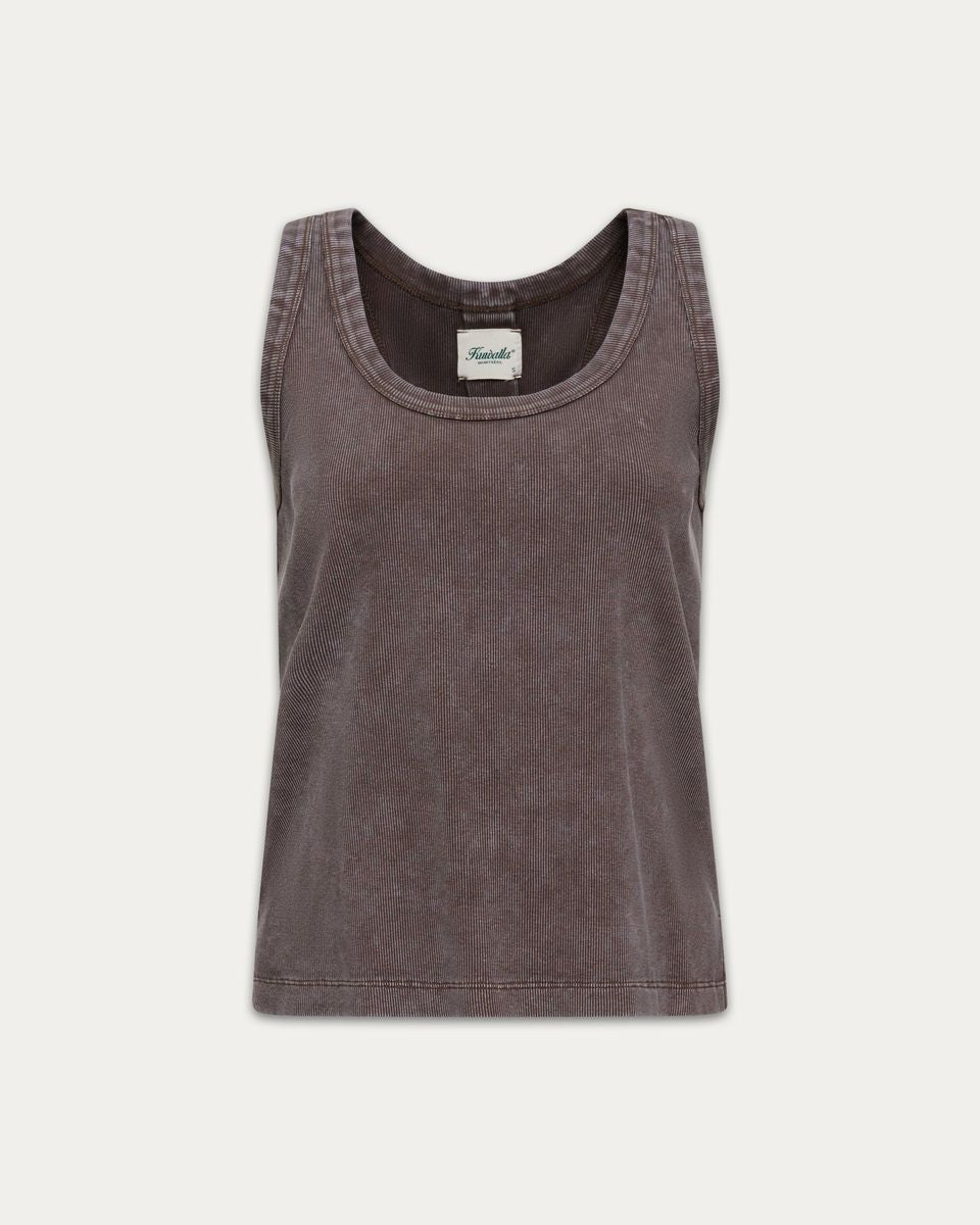 KUWALLA - Lia Relax Tank - Washed Charcoal