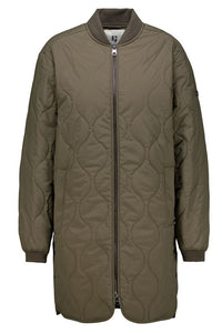 GARCIA Olive Green Long Bomber Jacket