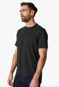 34 HERITAGE Slub Crew Neck T-Shirt - Black
