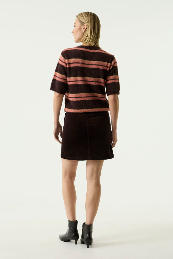 Brown corduroy skirt