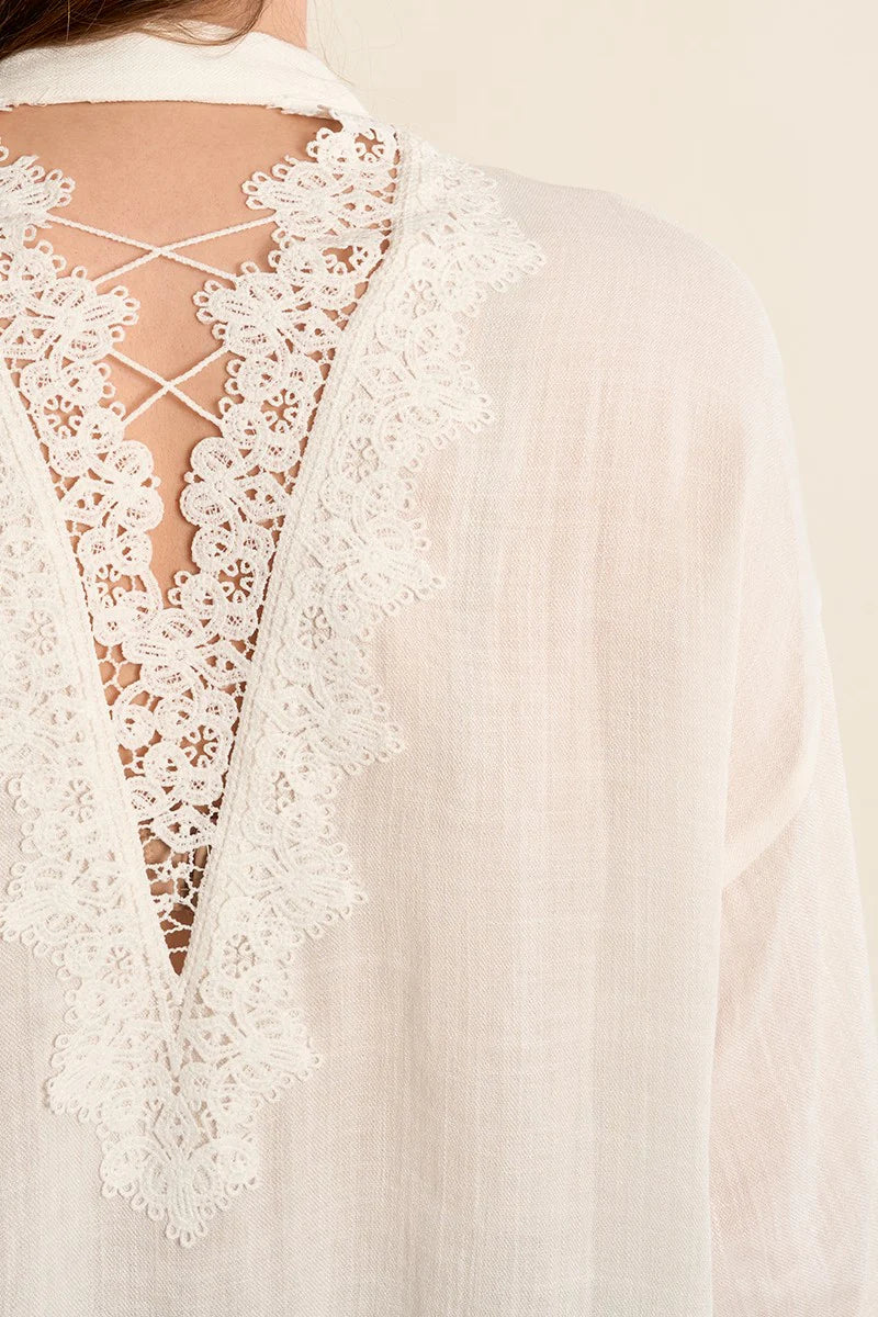 MOLLY BRACKEN Ladies Woven Shirt - White