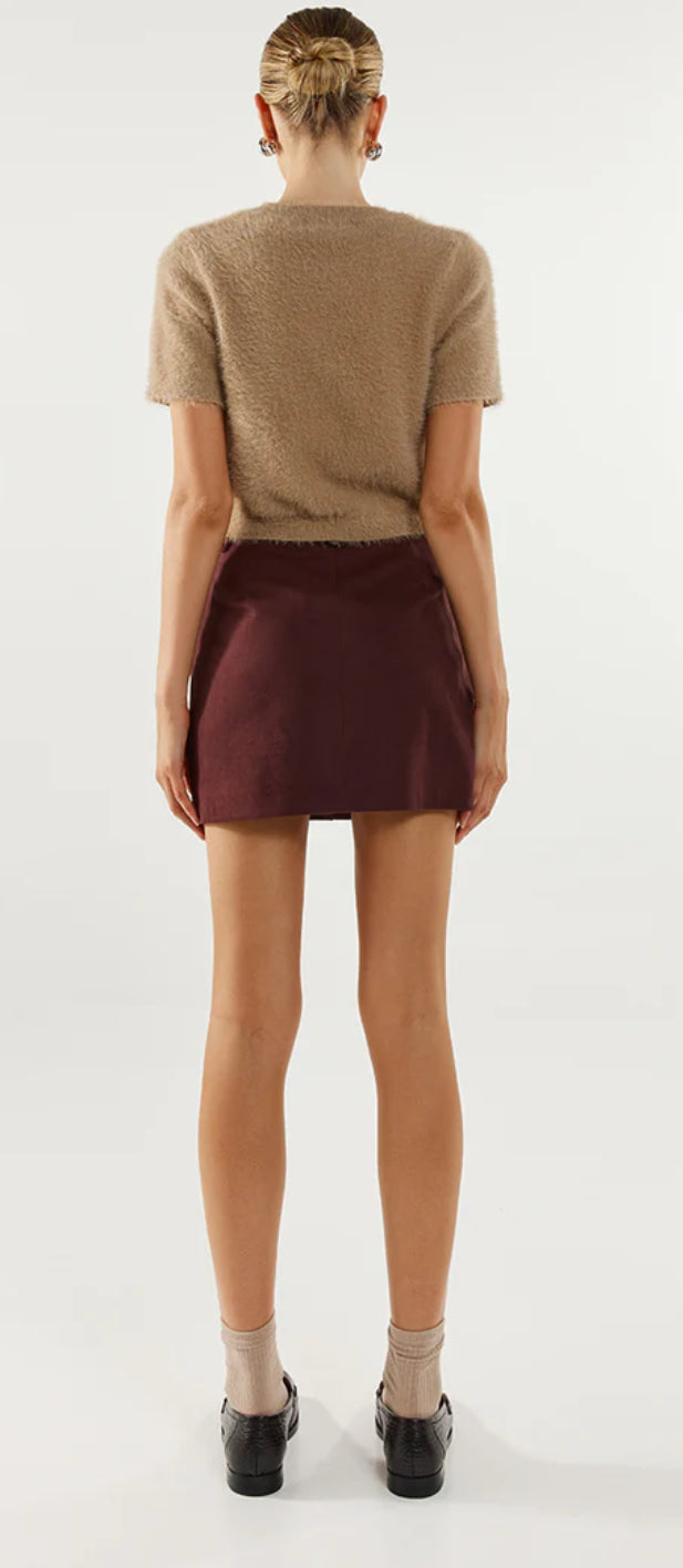 Collins Mini Skirt - Plum