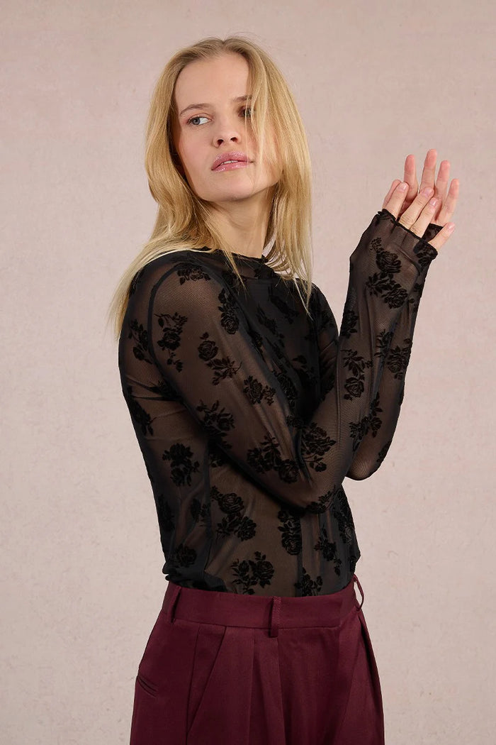 Ladies Knitted Sheer Lace Undersweater