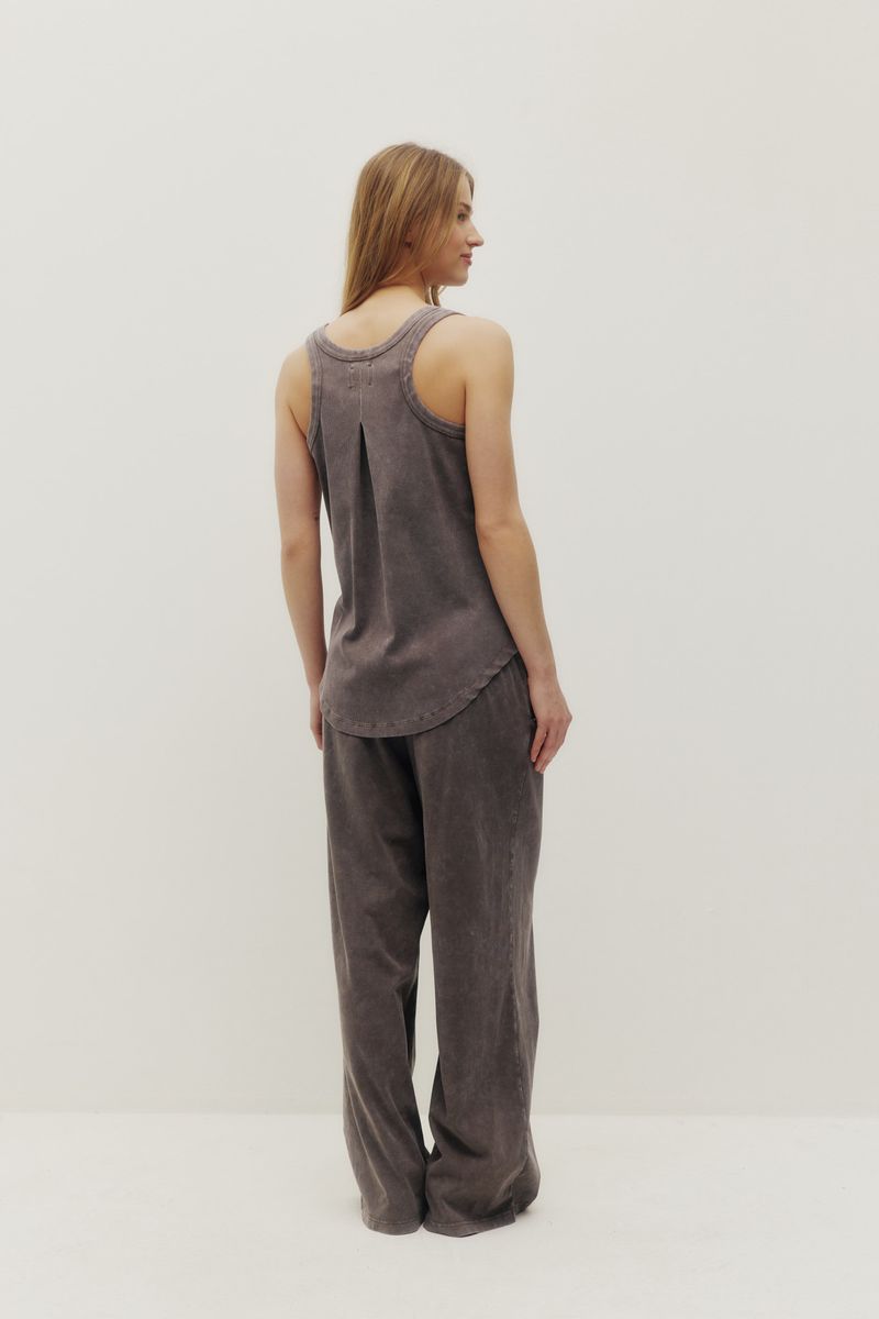 KUWALLA - Lia Relax Tank - Washed Charcoal
