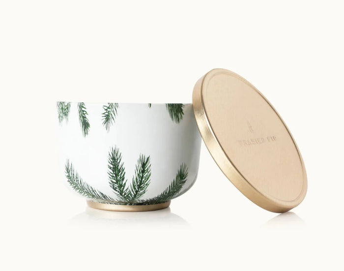 Frasier Fir Candle Tin with Gold Lid