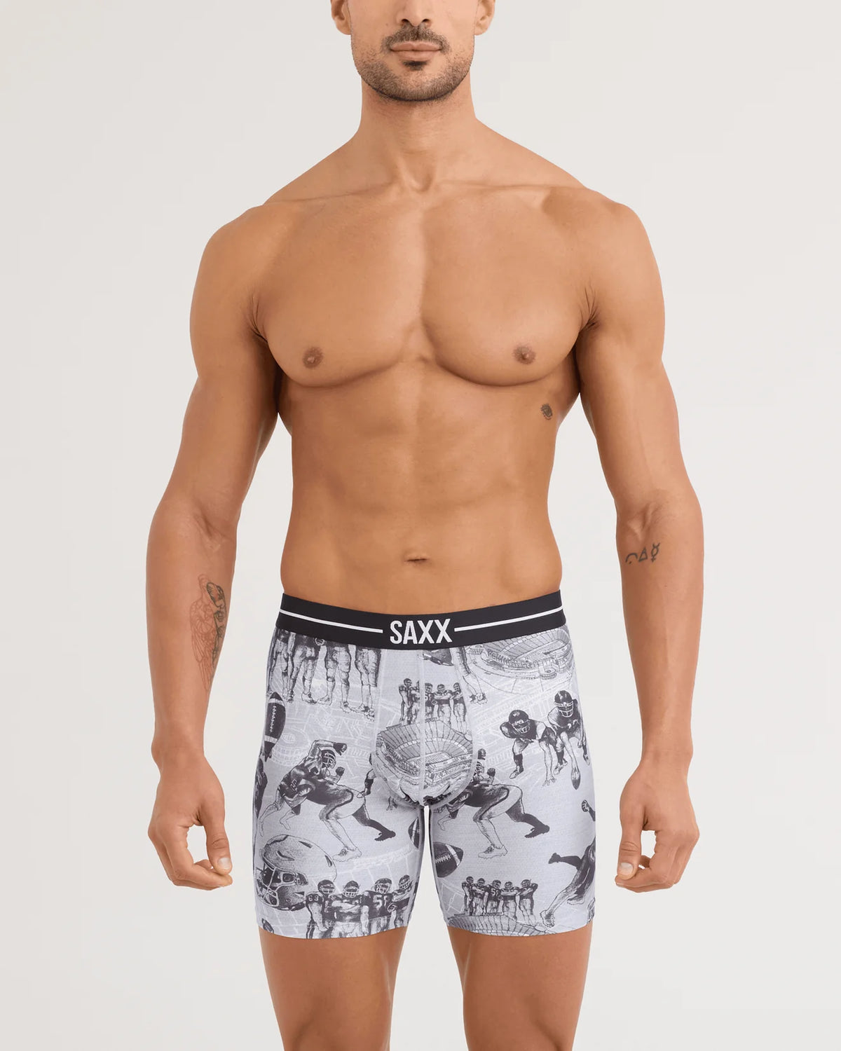 SAXX Volt Breathable Mesh Gridiron Action - Grey