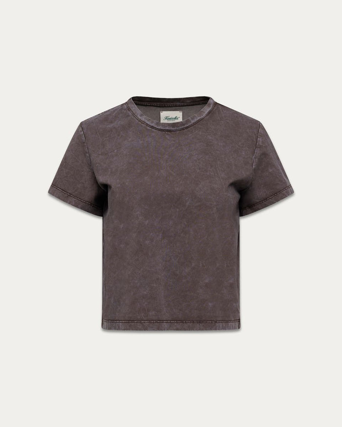 KUWALLA - Evelyn Perfect Tee - Washed Charcoal