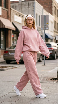 PRIV - Linden Hoodie & Sawyer Jogger - Ballet Pink - Set