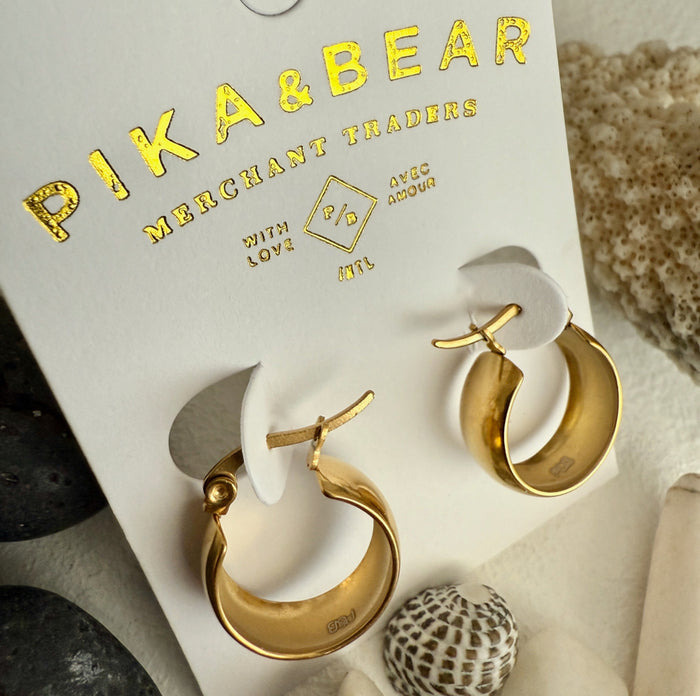 PIKA & BEAR Sybil - 18mm Hoop Earrings