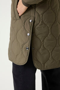GARCIA Olive Green Long Bomber Jacket