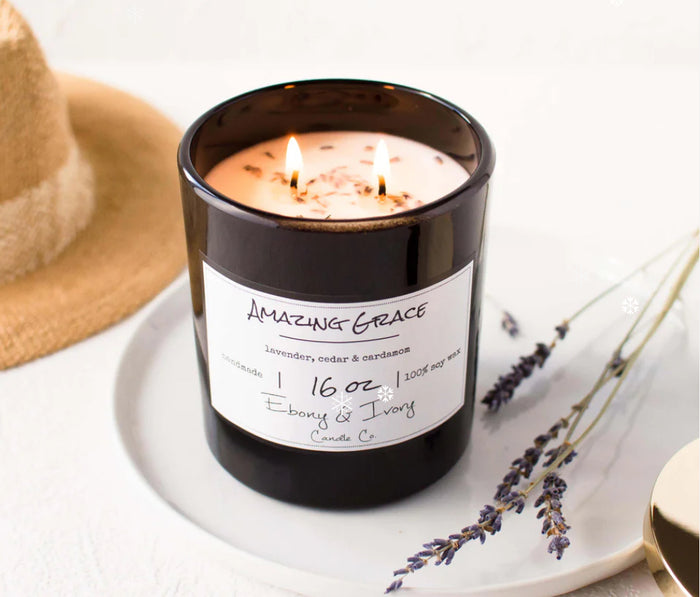 EBONY & IVORY Amazing Grace Candle - 8oz