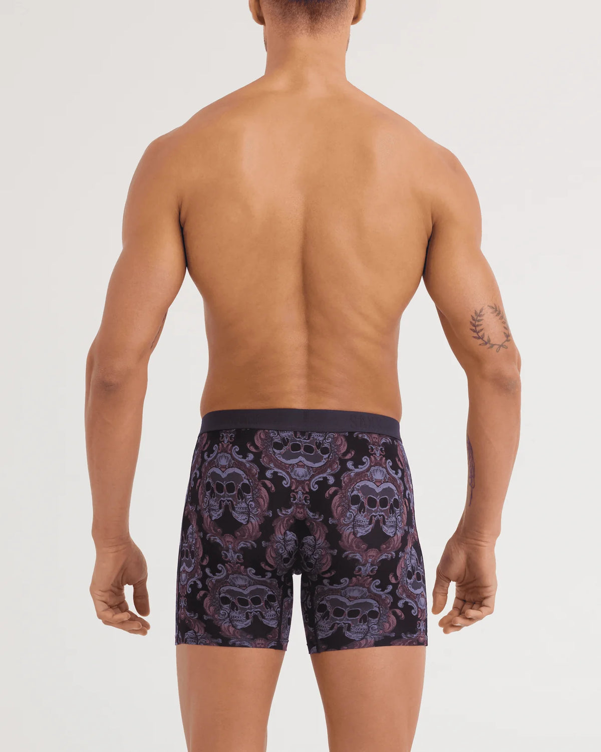 SAXX Vibe Xtra Soft Skull Brocade - Black