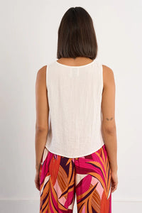 MOLLY BRACKEN Young Ladies Woven Tie Top