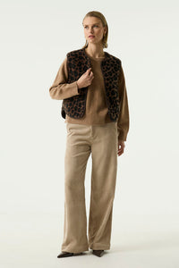 GARCIA Brown/Leopard Reversible Vest