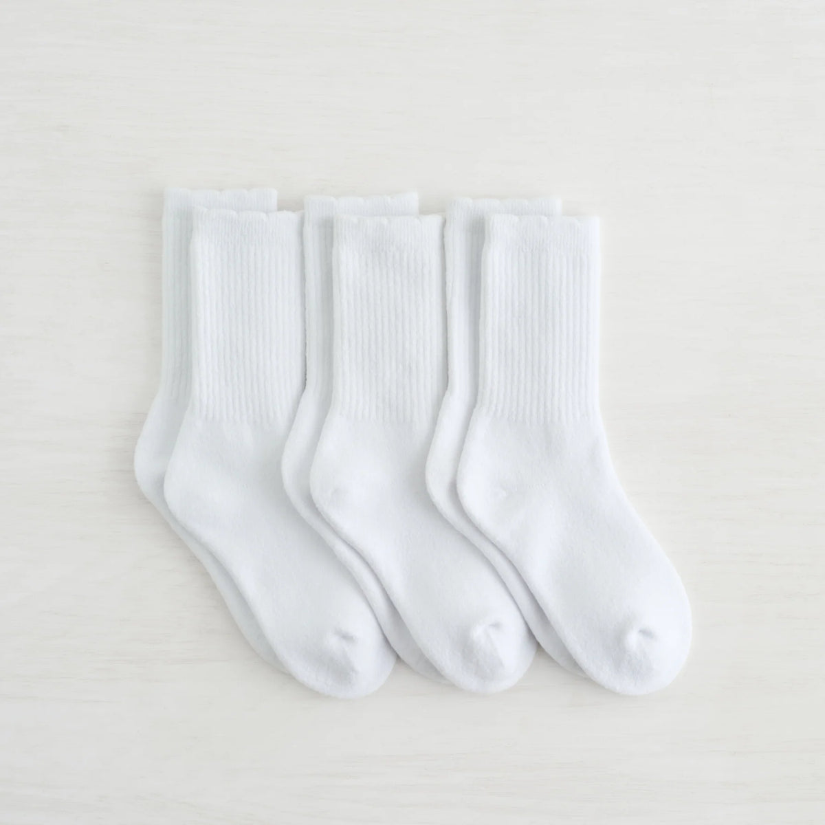 LEMON Crew Socks Infused With Shea Butter - 3 Pack
