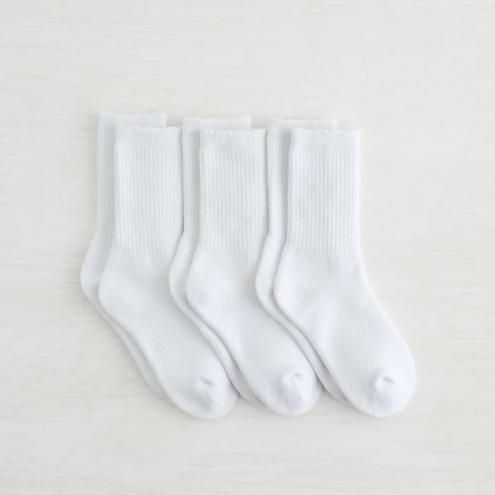 LEMON Crew Socks Infused With Shea Butter - 3 Pack