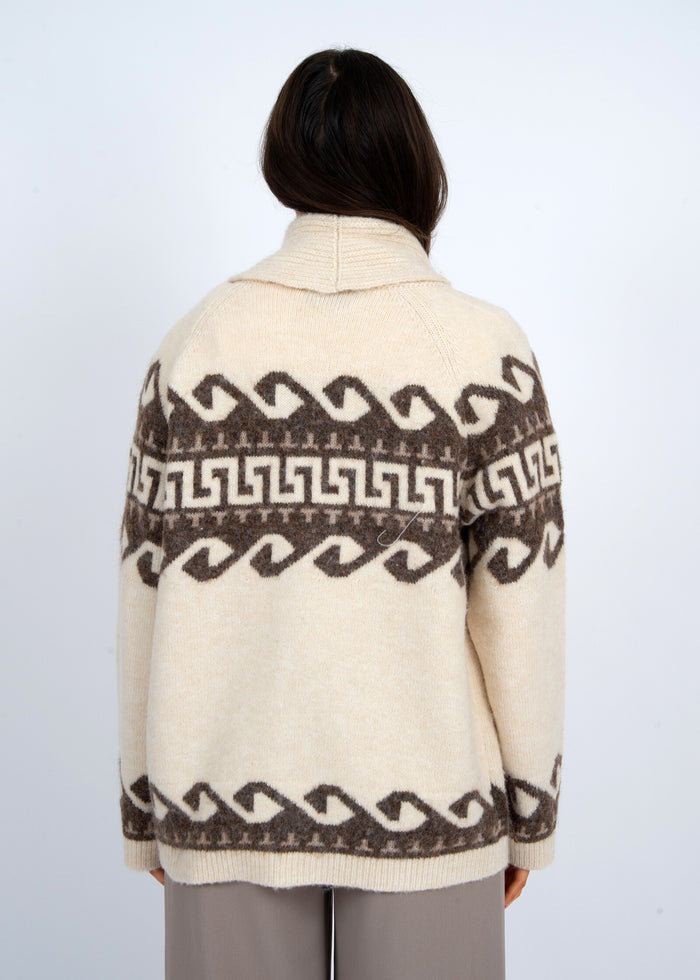 Astrid Long Sleeve Shawl Collar Cardigan