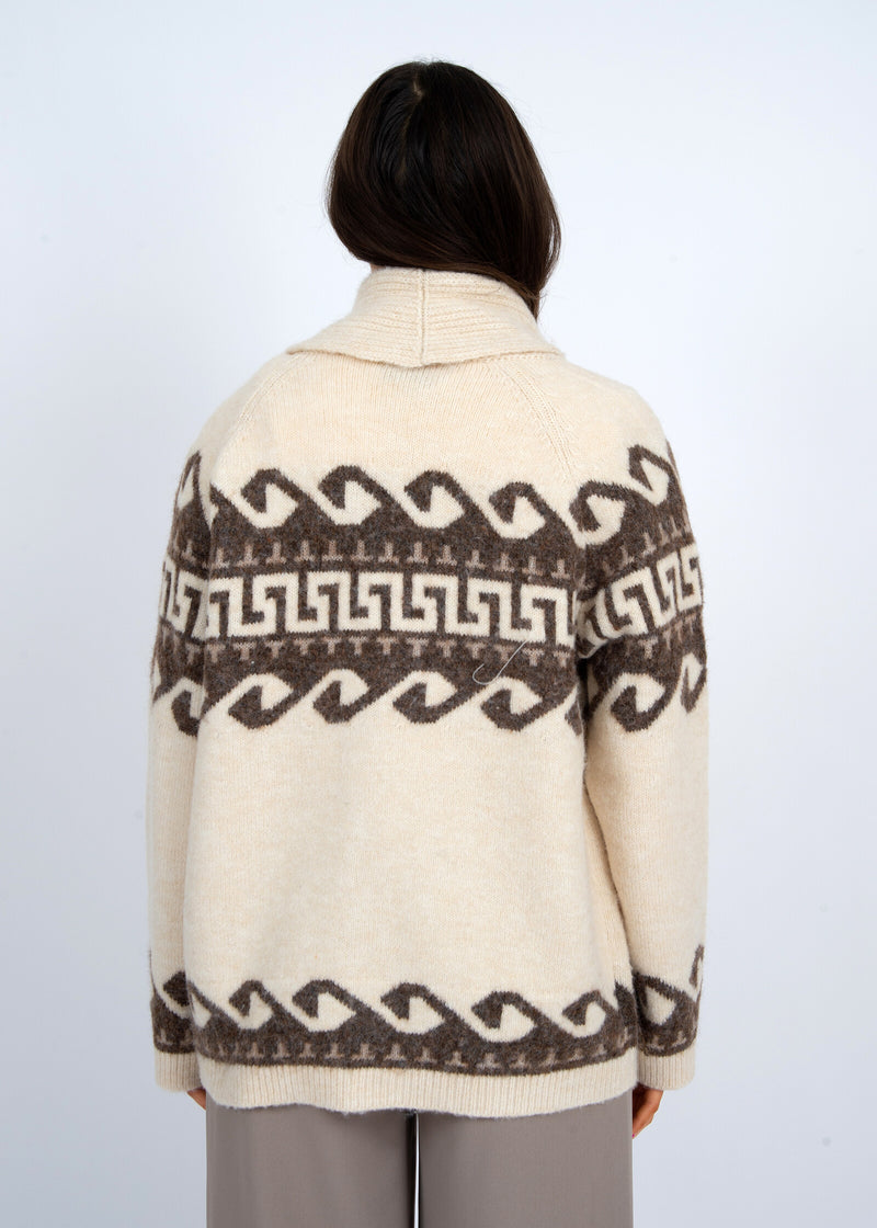 Astrid Long Sleeve Shawl Collar Cardigan