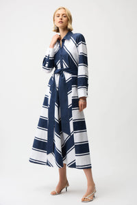 JOSEPH RIBKOFF Fit and Flare Shirt Dress