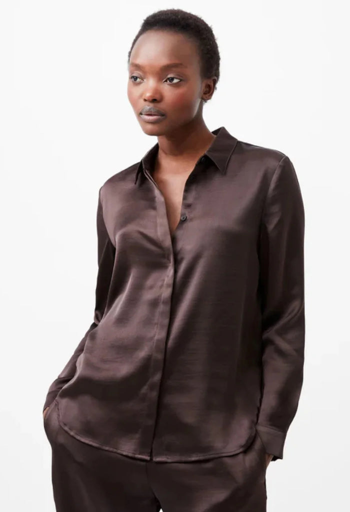 CHEMISE En satin Ennis FRENCH CONNECTION