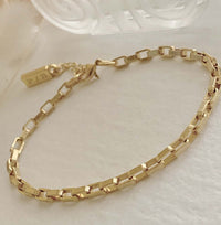 Dua- Gold Box Chain Anklet