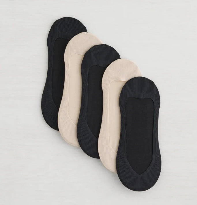 LEMON Womens Low Rise Laser Liner SockS - 5 Pack
