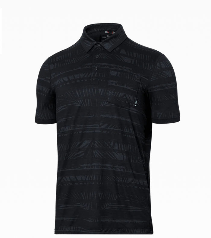 DROPTEMP™ All Day Cooling Short Sleeve Polo- Shade Stripe Turbulance