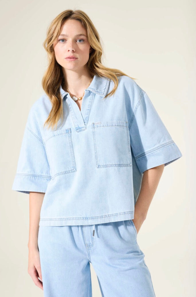 GARCIA Denim Blouse