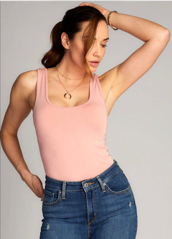 C’EST MOI Bamboo Short Tank - Pink