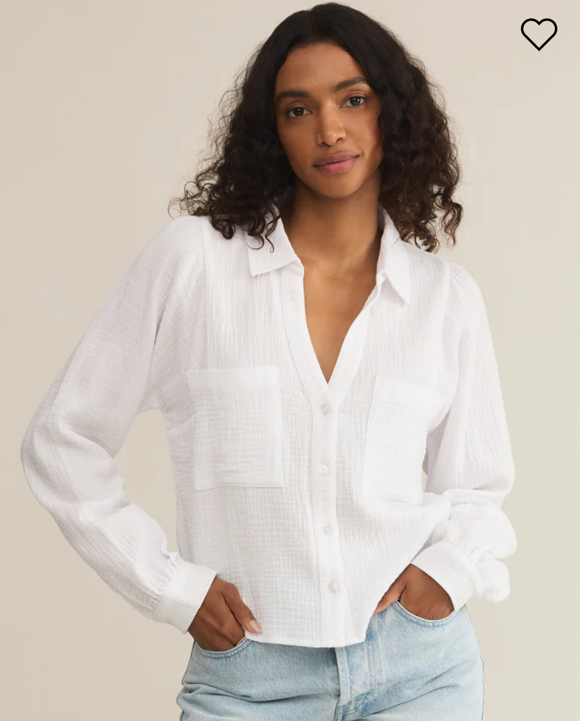 Campo Button Up Top