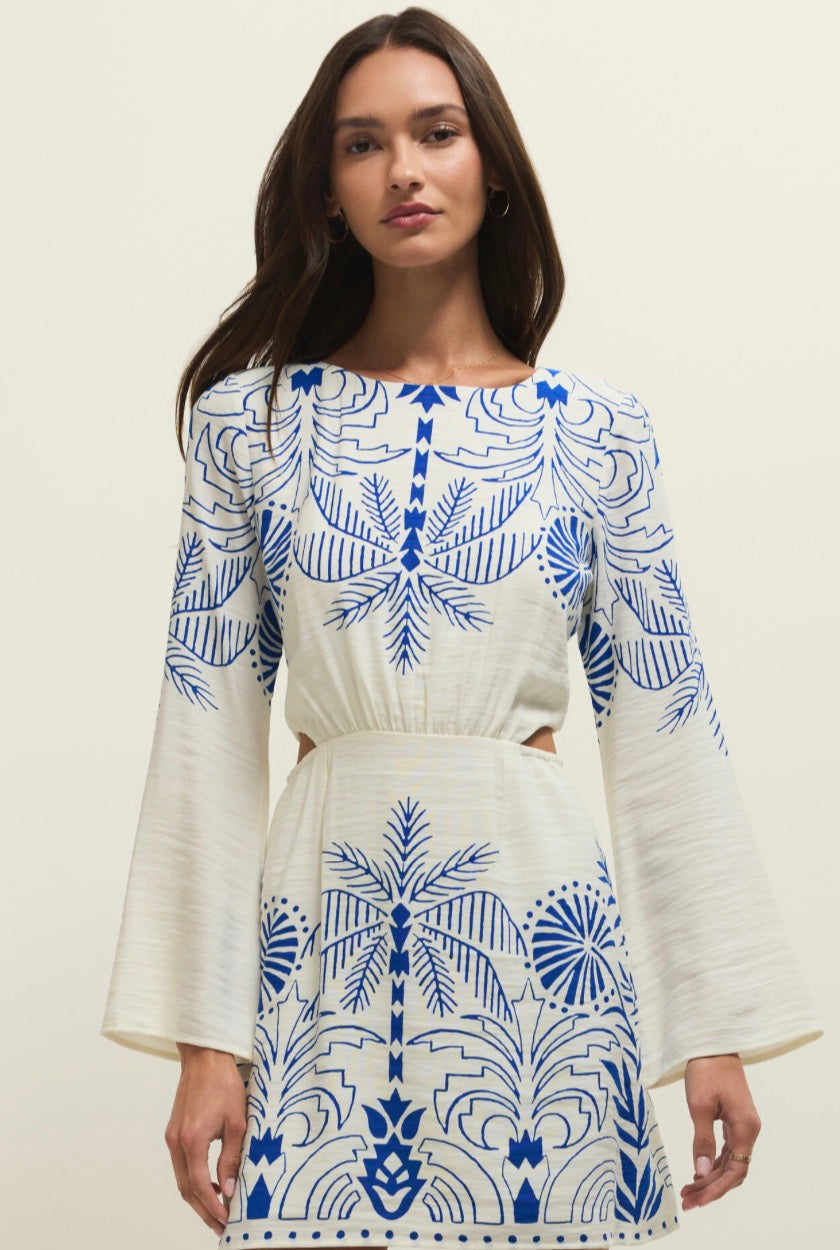 ZSUPPLY - Tahina Palm Mini Dress - Nautical