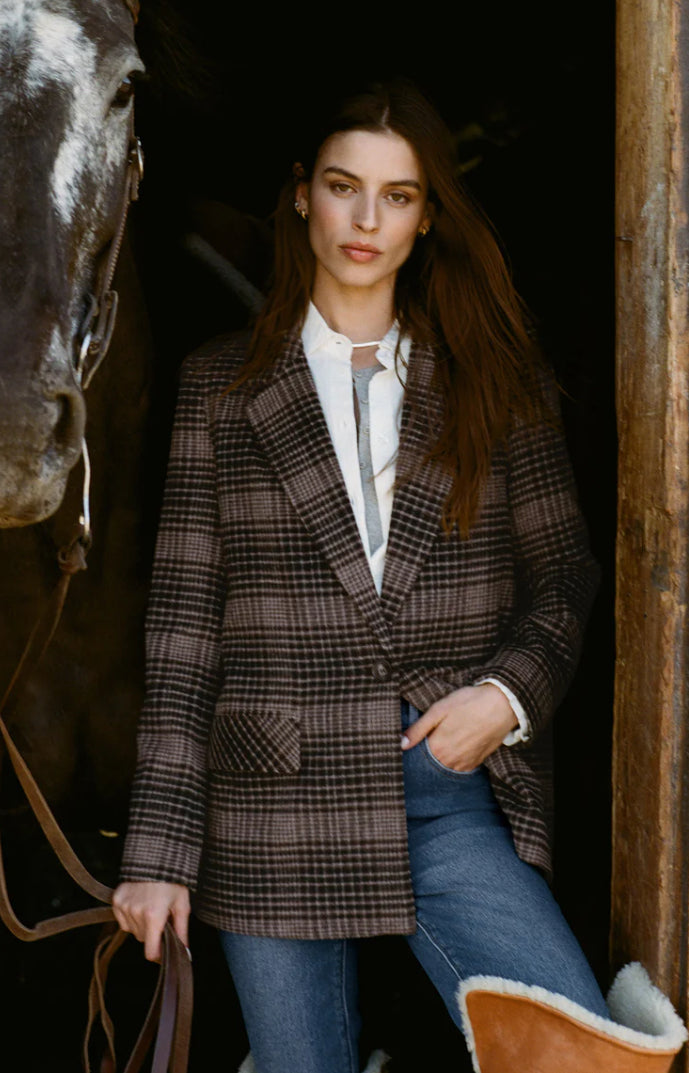 Kingston Relaxed Plaid Blazer