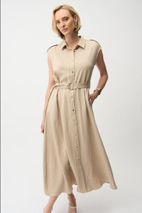 JOSEPH RIBKOFF Sleeveless Shirt Dress