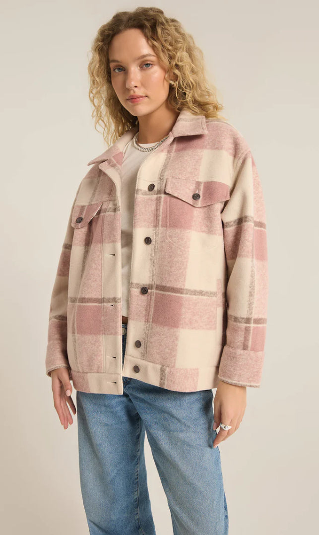 Preston Knit Plaid Jacket