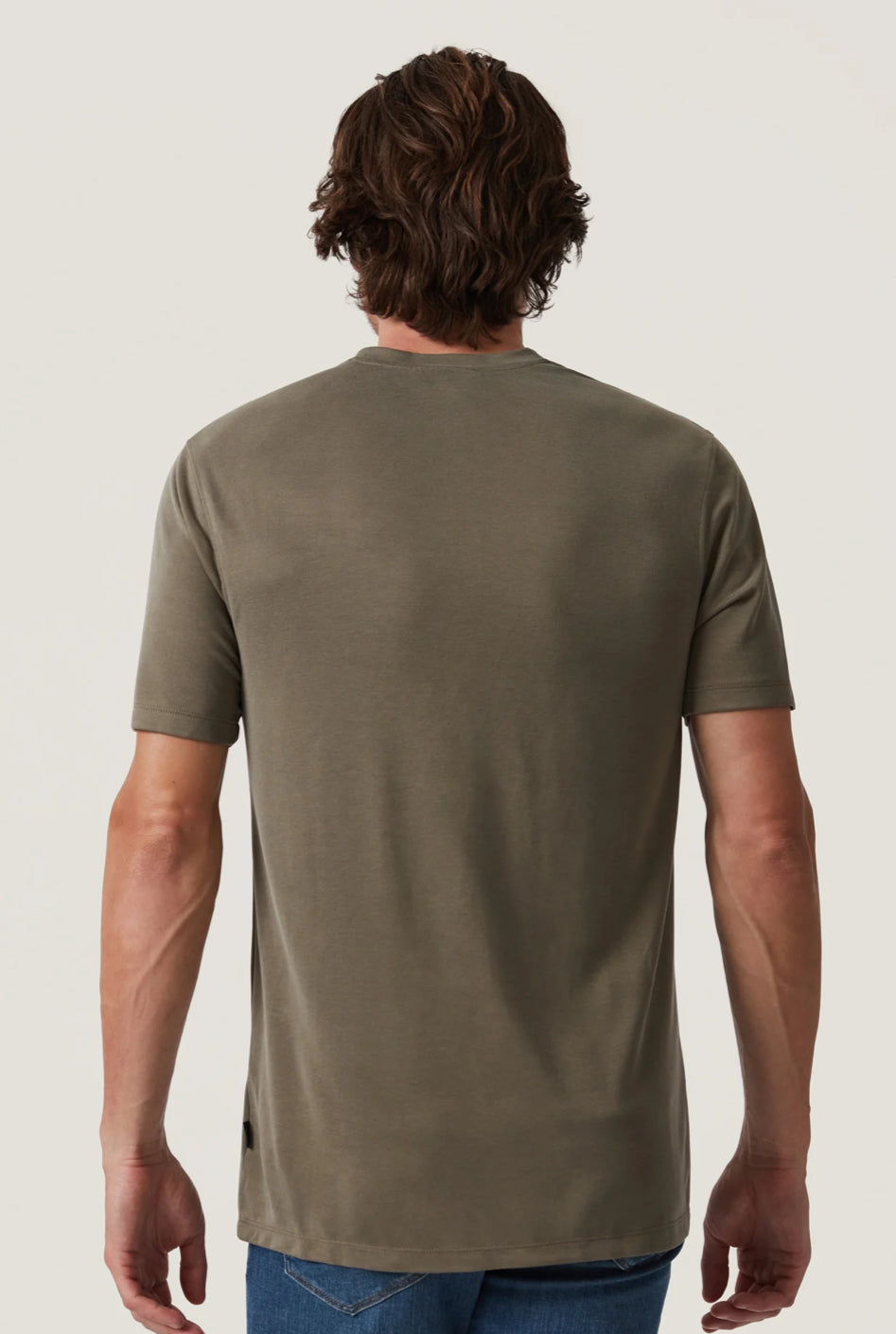 Pique T-Shirt in Smokey Olive
