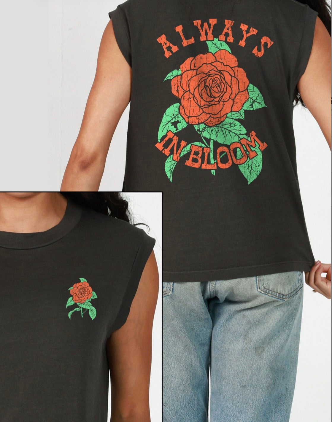 GIRL DANGEROUS - Always In Bloom Moto Tee