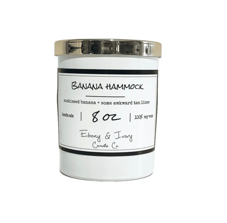 EBONY & IVORY - Banana Hammock - 8oz Candle