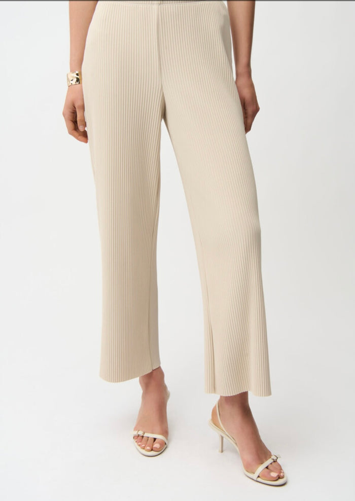 JOSEPH RIBKOFF Pleated Mid-rise Trousers
