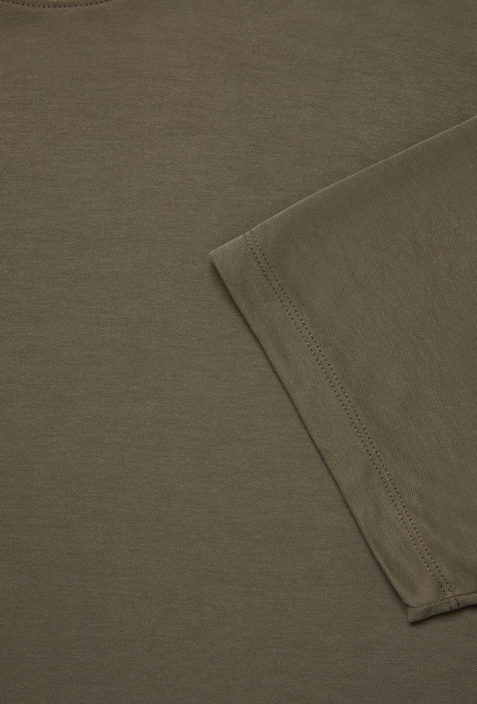 Pique T-Shirt in Smokey Olive